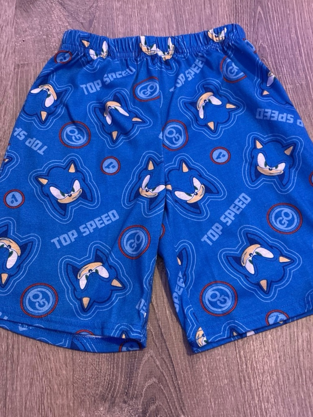 Target Blue Sonic 'Top Speed' Kids Shorts